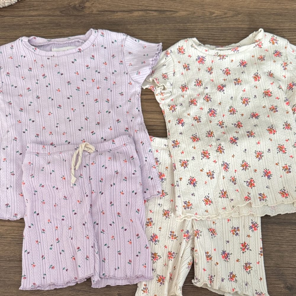 Zara sets- Purple and Cream